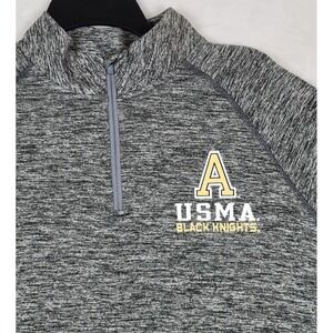 Under Armour USMA Army Black Knights Large NWT 1/4 Zip heat gear Loose Fit Gray